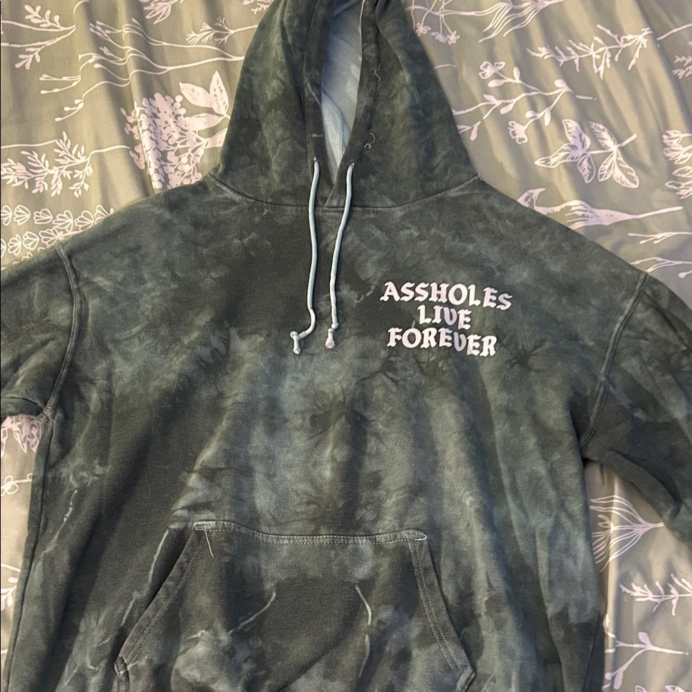 ALF tie dye hoodie.  Assholes live forever